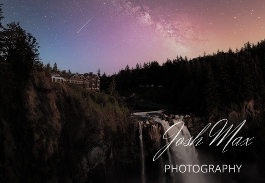 Milky Way over Snoqualmie Falls
