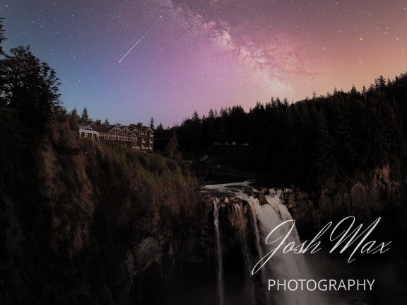 Milky Way over Snoqualmie Falls