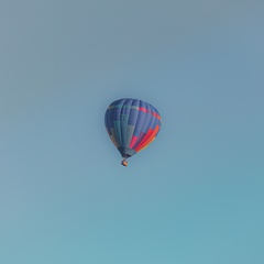 Distant Little Hot Air Balloon